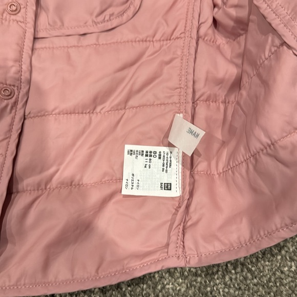 Uniqlo pink jacket, toddler 12-18months - Picture 3 of 6